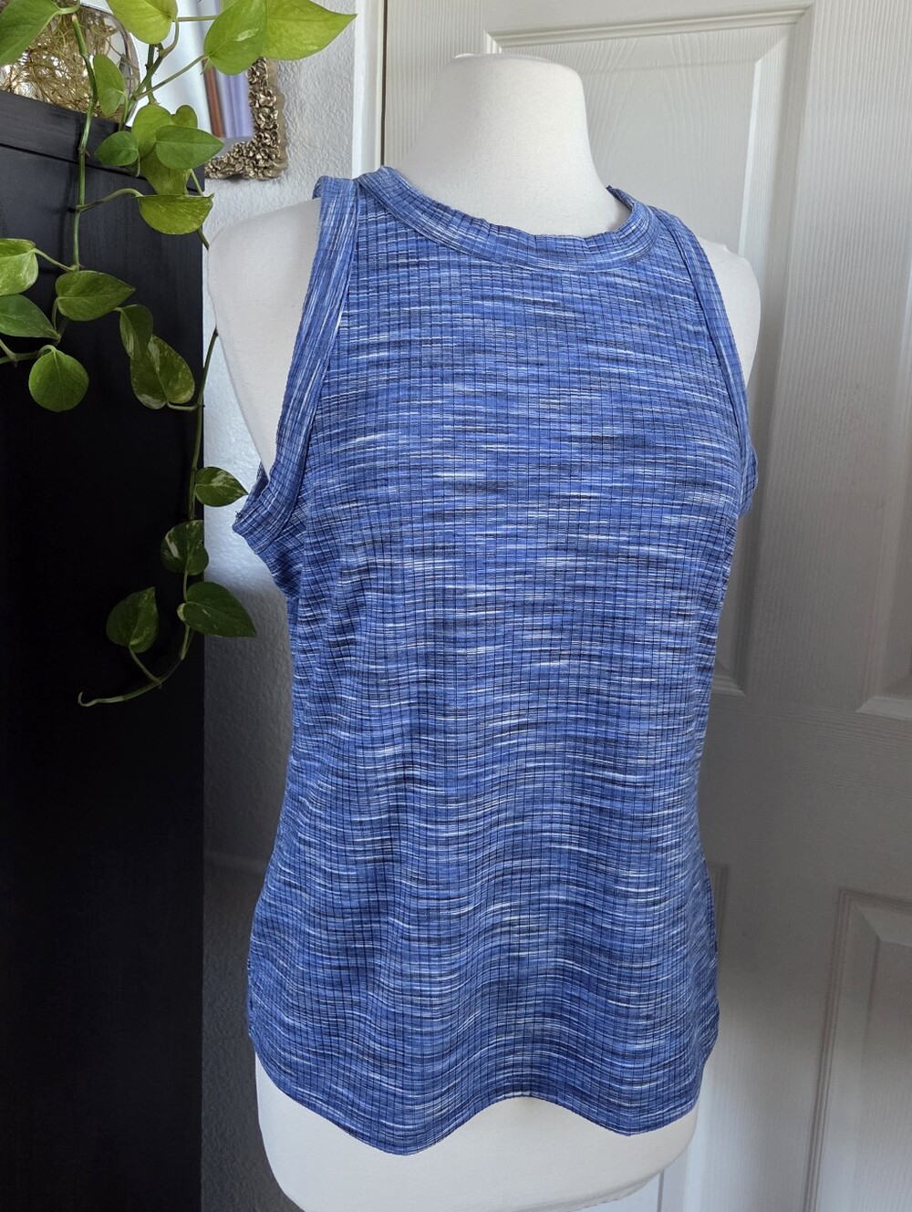 Blue Heathered Tank Top INC International Concepts Size XL Summer Shirt